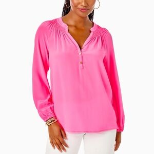 Lilly Pulitzer Elsa silk blouse